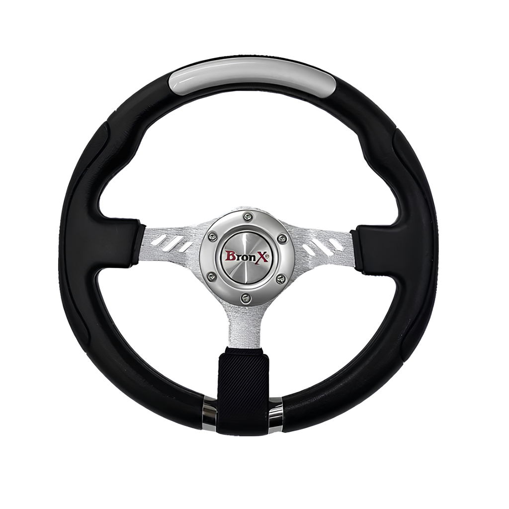 VOLANTE DEPORTIVO PLATA/CROMO BRONX