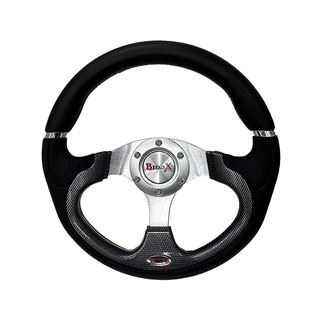 VOLANTE DEPORTIVO TIPO FIBRA DE CARBONO BRONX
