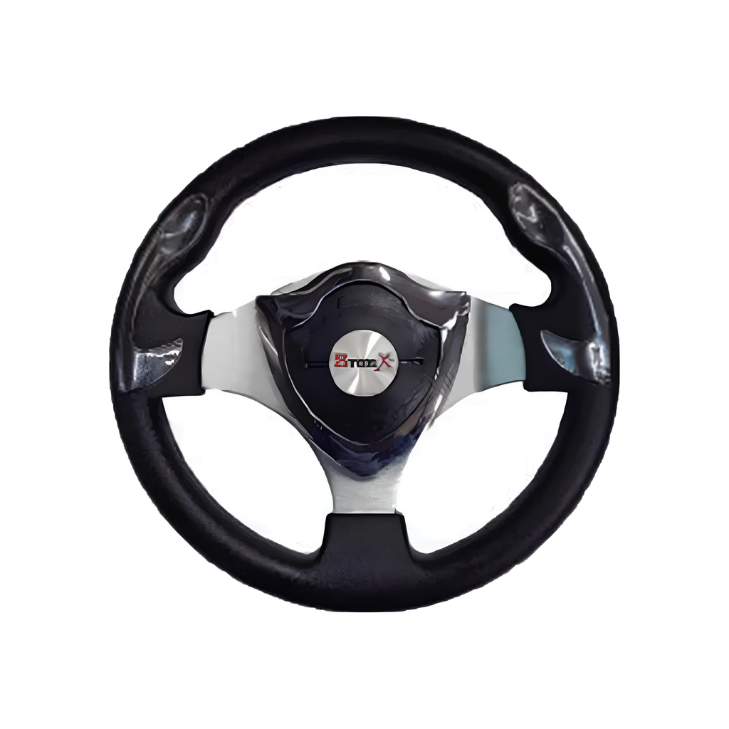 VOLANTE DEPORTIVO NEGRO/CROMO BRONX