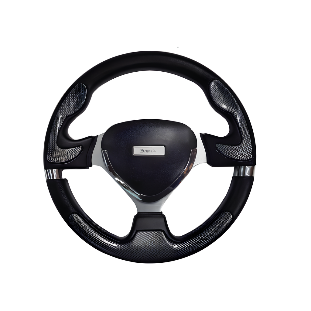 VOLANTE DEPORTIVO NEGRO/FIBRA DE CARBON BRONX