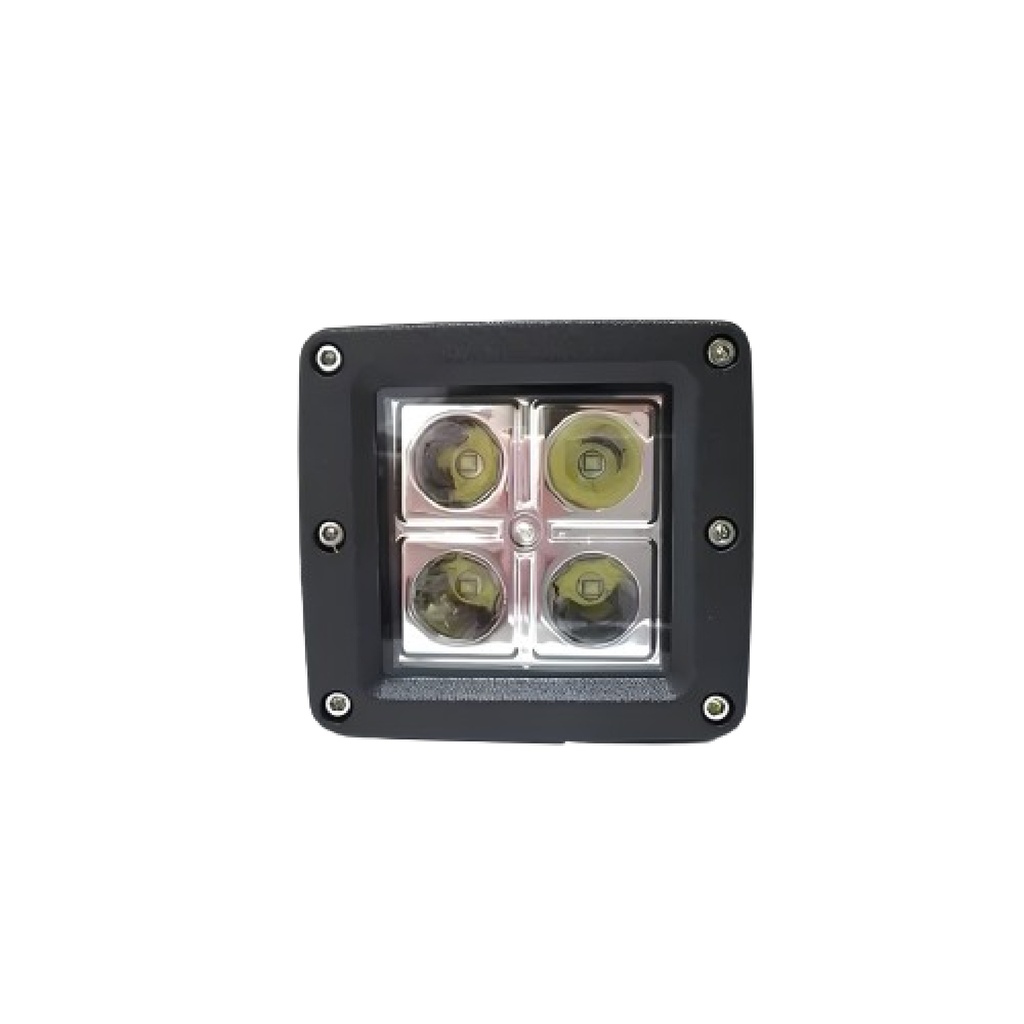 FARO CUADRADO 4 LEDS ALTA INTENSIDAD SIN BASE 1PZ ***REMATE