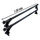BARRA PORTAEQUIPAJE NEGRAS PARA BOTAGUAS 130 CM