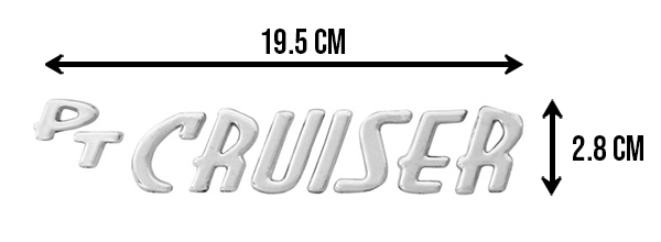 EMBLEMA LETRAS PT CRUISER CROMO