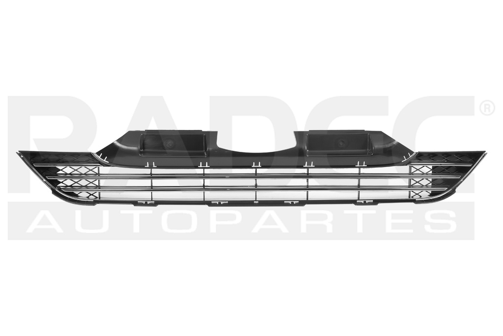 REJILLA FASCIA HD CR-V 07-09 C/MOLDURAS CROMADAS TURBO/TURBO PLUS/TORUING L4 4 CILINDROS 1.5L 5 PUERTAS CENTRAL