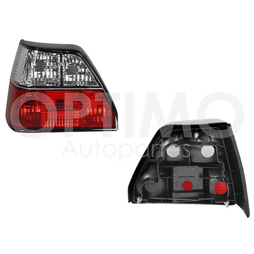 CALAVERA IZQ S/ARNES LISO (BLANCO/ROJO)