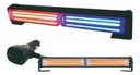 BARRA LED COB 2 MODULOS 31 CMS ROJO/AZUL CODIGO K PATRULLA C/CONTROL 12-24V
