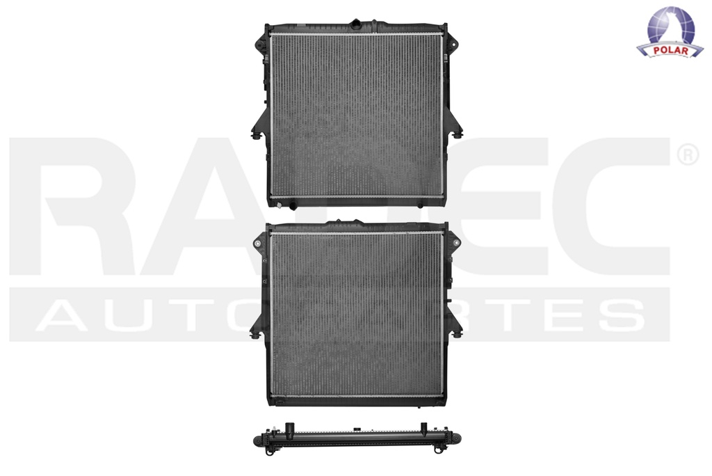 RADIADOR FD RANGER 13-16 L4 2.5 LTS STD C/S AA 23 5/6X25 1/8X26MM ALUM SOLD POLAR