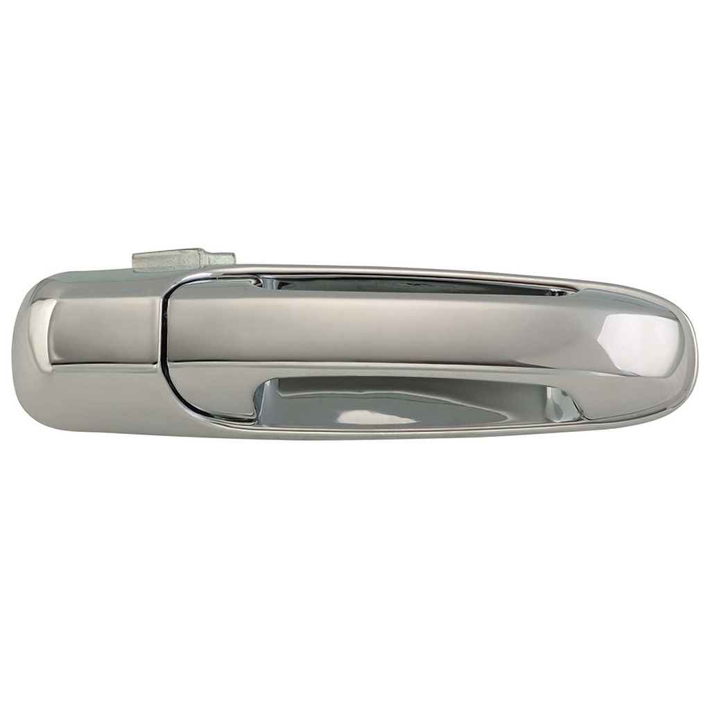 MANIJA EXTERIOR DG RAM 1500/2500/3500 02-08/DAKOTA 05-12  MT RAIDER 06-09  SIN HOYO PARA LLAVE CROMADA PLASTICO HUSHAN Derecho Delantera  