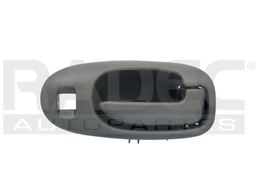 MANIJA INTERIOR DG STRATUS 4P SEDAN  CR SEBRING 4P SEDAN 01-06  CON HOYO PARA SEGURO GRIS OBSCURO PLASTICO HUSHAN Derecho Delantera  