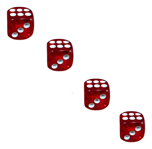 TAPON DE VALVULA DADO TRANSPARENTE ROJO