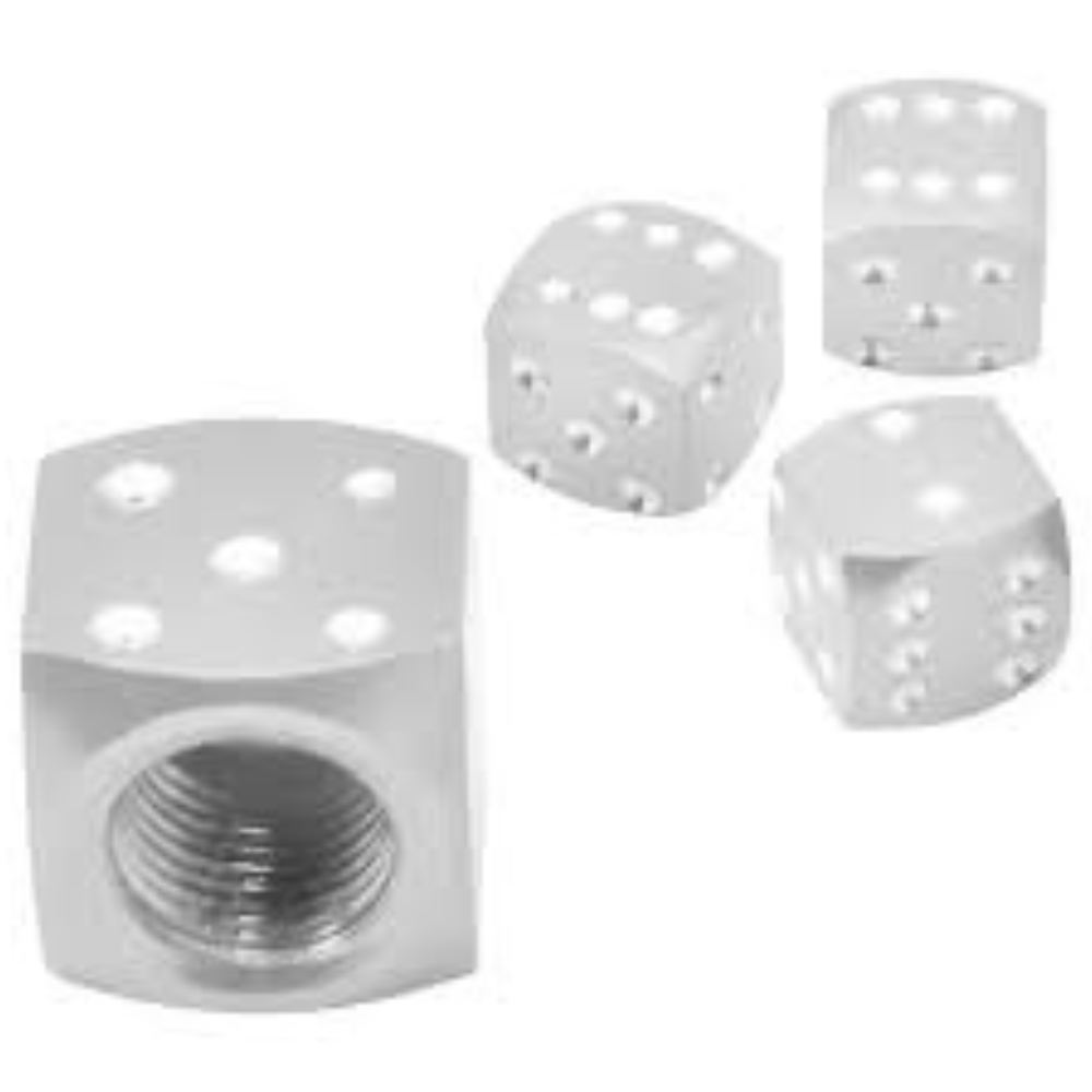 TAPON DE VALVULA DADO CROMADO