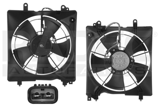 MOTOVENTILADOR HD CIVIC 12-15 L4 1.8, 2.4L P/RAD SENCILLO COMPLETO 2 PINES KF/CN