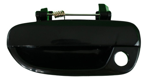 MANIJA EXTERIOR DG VERNA 04-06 HY ACCENT 00-06 CON HOYO PARA LLAVE LISA NEGRA PLASTICO HUSHAN Izquierdo Delantera