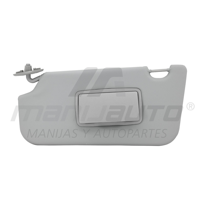 VISERA FD ECOSPORT 04-12/FIESTA 03-10 1 PIEZA CON ESPEJO SIN LUZ GRIS HUMO VINIPIEL BRA GENERICA TIPO ORIGINAL Izquierdo Delantera
