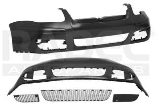 FASCIA DELANTERA VW JETTA 08-15 C/REJILLA S/HOYO P/FARO