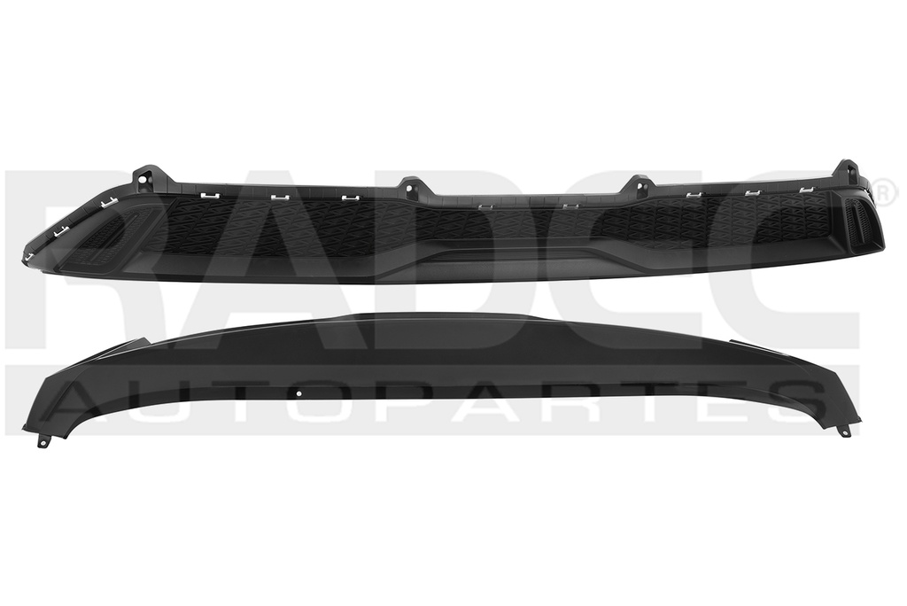 MOLDURA FASCIA TRASERA INFERIOR KI FORTE 22-23 CORRUGADA LX L4 4 CILINDROS 2.0 L 4 PUERTAS