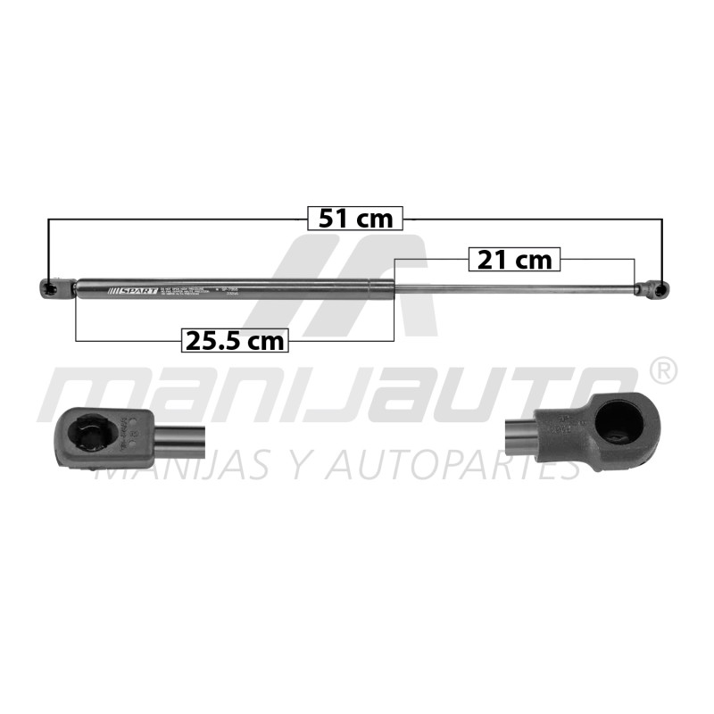 AMORTIGUADOR 5TA PUERTA 207 PEUGEOT