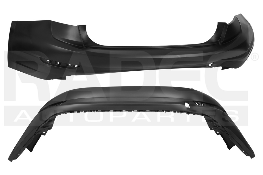 FASCIA TRASERA VW JETTA 19-21 P/PINTAR C/HOYOS P/SPOYLER R-LINE/HIGHLINE L4 4 CILINDROS 1.4L 4 PUERTAS