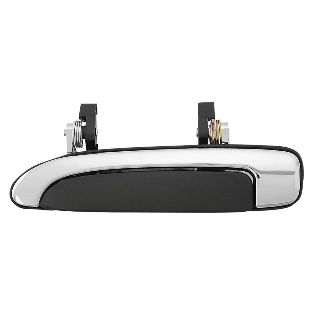 MANIJA EXTERIOR FD GRAND MARQUIS/CROWN VICTORIA 92-11  CORRUGADA NEGRA/CROMO PLASTICO HUSHAN Izquierdo Trasera  