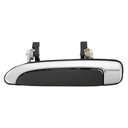 MANIJA EXTERIOR FD GRAND MARQUIS/CROWN VICTORIA 92-11  CORRUGADA NEGRA/CROMO PLASTICO HUSHAN Izquierdo Trasera  