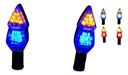 DIRECCIONAL BI 14LED 4CABLES AMARILLO/AZUL JGO