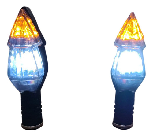 DIRECCIONAL JGO BICOLOR 14LED 4CABLES AMARILLO/BLANCA