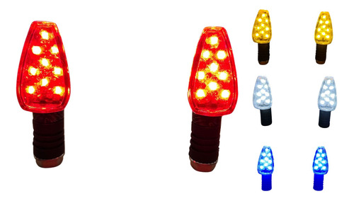 DIRECCIONAL LED JGO. 3.5" ROJO