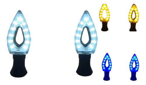 DIRECCIONAL NEGRO LED  BLANCO 12V