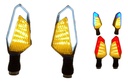 DIRECCIONAL NEGRO LED AMARILLO/BLANCO 12V