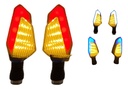 DIRECCIONAL NEGRO LED AMARILLO/ROJO 12V