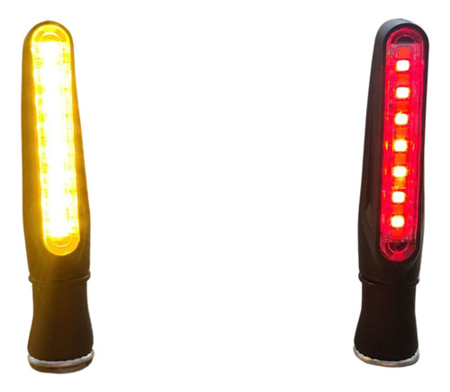 DIRECCIONAL NEGRO MATE 12V 12LED 4CABLES LUZ