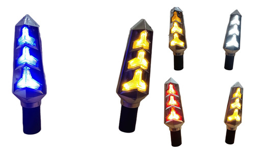 DIRECCIONAL PLATA LED AMARILLO /AZUL12V