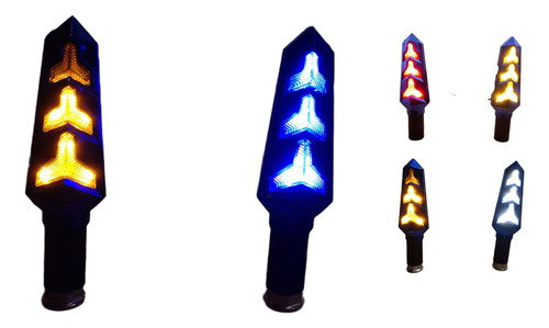 DIRECCIONAL ROJO LED AMARILLO /AZUL 12V