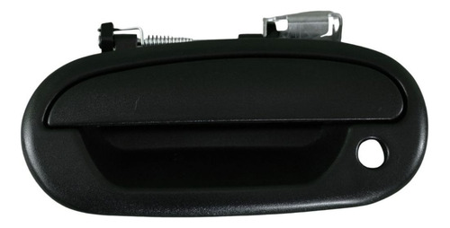 MANIJA EXTERIOR FD F-150/F-250 97-08/LOBO 97-03  CON HOYO PARA LLAVE CORRUGADA NEGRA HUSHAN Izquierdo Delantera  