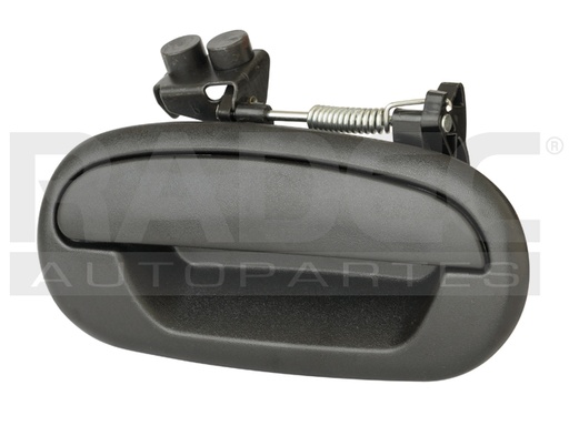 MANIJA EXTERIOR FD F-150/F-250 97-08/LOBO 97-03  CORRUGADA NEGRA PLASTICO HUSHAN Derecho Trasera  