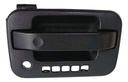 MANIJA EXTERIOR FD LOBO 04-08  CON HOYOS PARA LLAVE Y CODIGO  CORRUGADA NEGRA PLASTICO HUSHAN Izquierdo Delantera  