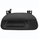 MANIJA DE TAPA FD F-150/F-250 97-08/LOBO 97-03/SUPER DUTY 99-07/EXPLORER SPORT TRAC 01-05  SIN HOYO PARA LLAVE CORRUGADA NEGRO PLASTICO HUSHAN    