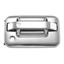 MANIJA EXTERIOR FD LOBO 04-08  LC MARK LT 06-13  CON HOYO PARA LLAVE CROMADA PLASTICO HUSHAN Derecho Delantera  