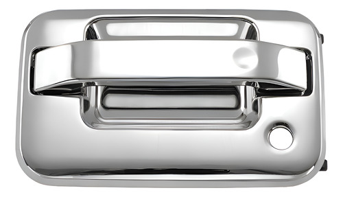 MANIJA EXTERIOR FD LOBO 04-08  LC MARK LT 06-13 C/HOYO P/ LLAVE CROMADA PLASTICO HUSHAN Izquierdo Delantera