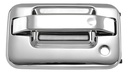 MANIJA EXTERIOR FD LOBO 04-08  LC MARK LT 06-13 C/HOYO P/ LLAVE CROMADA PLASTICO HUSHAN Izquierdo Delantera