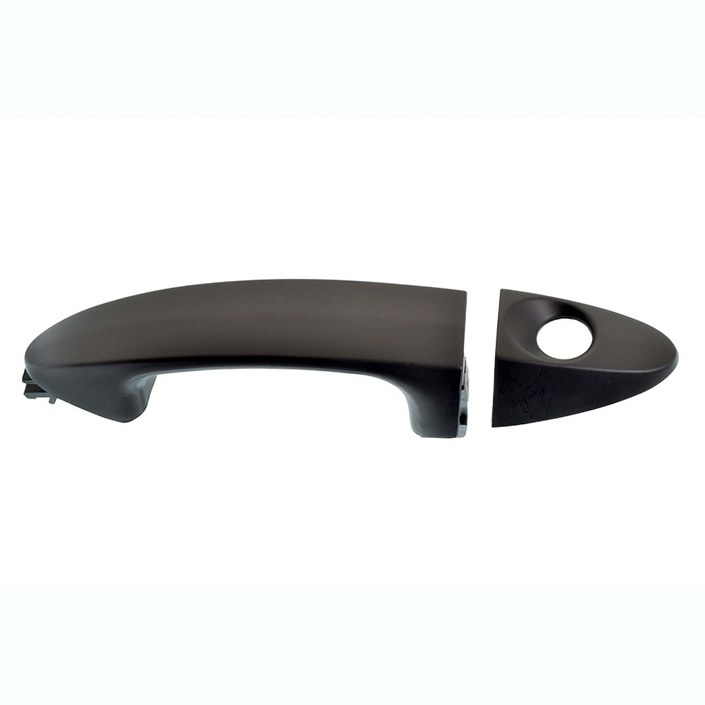 MANIJA EXTERIOR FD ECOSPORT 13-17/FIESTA 11-19  CON HOYO PARA LLAVE LISA PARA PINTAR NEGRA PLASTICO HUSHAN Izquierdo Delantera  