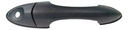 MANIJA EXTERIOR FD FOCUS 00-06  CORRUGADA NEGRA PLASTICO HUSHAN Derecho/Izquierdo Delantera  