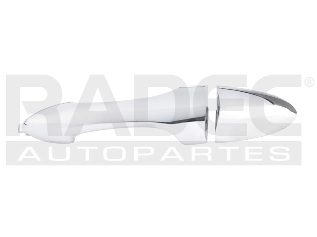 MANIJA EXTERIOR FD FOCUS 00-06  MZ TRIBUTE 01-07  SIN HOYO PARA LLAVE/CONEMPAQUES CROMADA PLASTICO HUSHAN Derecho/Izquierdo Delantera/Trasera  