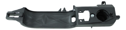 MANIJA EXTERIOR FORD FOCUS 00-06  SOLO BASE NEGRA PLASTICO HUSHAN Izquierdo Delantera