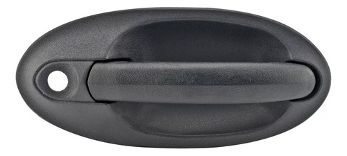 MANIJA EXTERIOR FD WINDSTAR 99-03/FREESTAR  MR MONTEREY 04-07  CON HOYO PARA LLAVE CORRUGADA NEGRA PLASTICO HUSHAN Derecho Delantera  