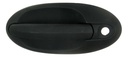 MANIJA EXTERIOR FD WINDSTAR 99-03/FREESTAR  MR MONTEREY 04-07  CON HOYO PARA LLAVE CORRUGADA NEGRA PLASTICO HUSHAN Izquierdo Delantera  