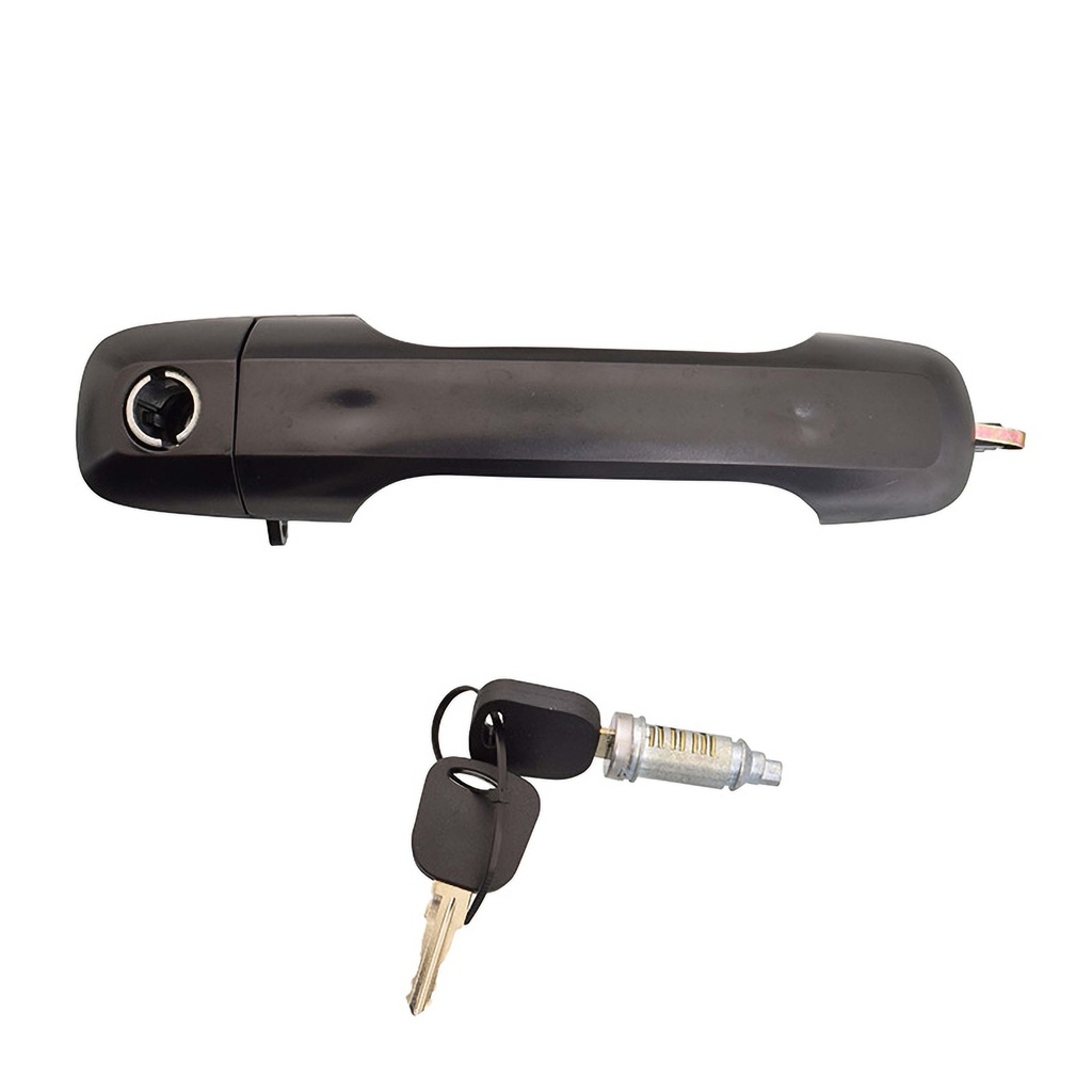 MANIJA EXTERIOR FD FIESTA 03-10/ECOSPORT 04-12/IKON SEDAN 08-12  CON HOYO LISA NEGRA PLASTICO HUSHAN Izquierdo Delantera  