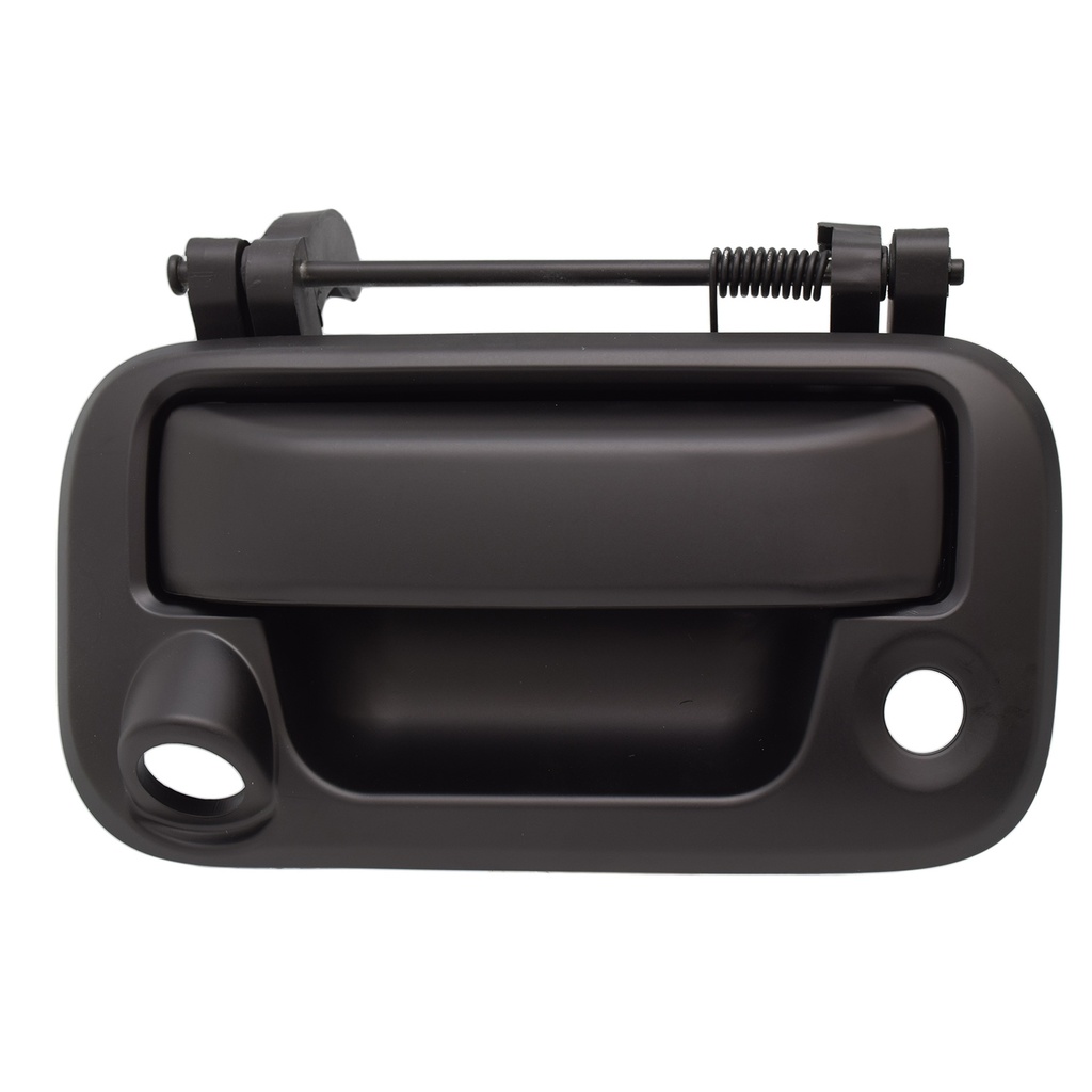 MANIJA DE TAPA FD F-150/F-250 09-14/LOBO 04-14/SUPER DUTY 08-16  LC MARK LT 06-13  FD EXPLORER SPORT TRAC 06-10  CON HOYOS PARA LLAVE Y CAMARA LISA NEGRA PLASTICO HUSHAN    