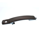 MANIJA EXTERIOR FD MONDEO 01-07  CON HOYO PARA LLAVE CORRUGADA NEGRA PLASTICO HUSHAN Izquierdo Delantera  