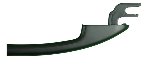 MANIJA EXTERIOR FORD RANGER 2013-2022  SIN HOYO PARA LLAVE LISA PARA PINTAR NEGRA PLASTICO HUSHAN Derecho/Izquierdo Delantera/Trasera